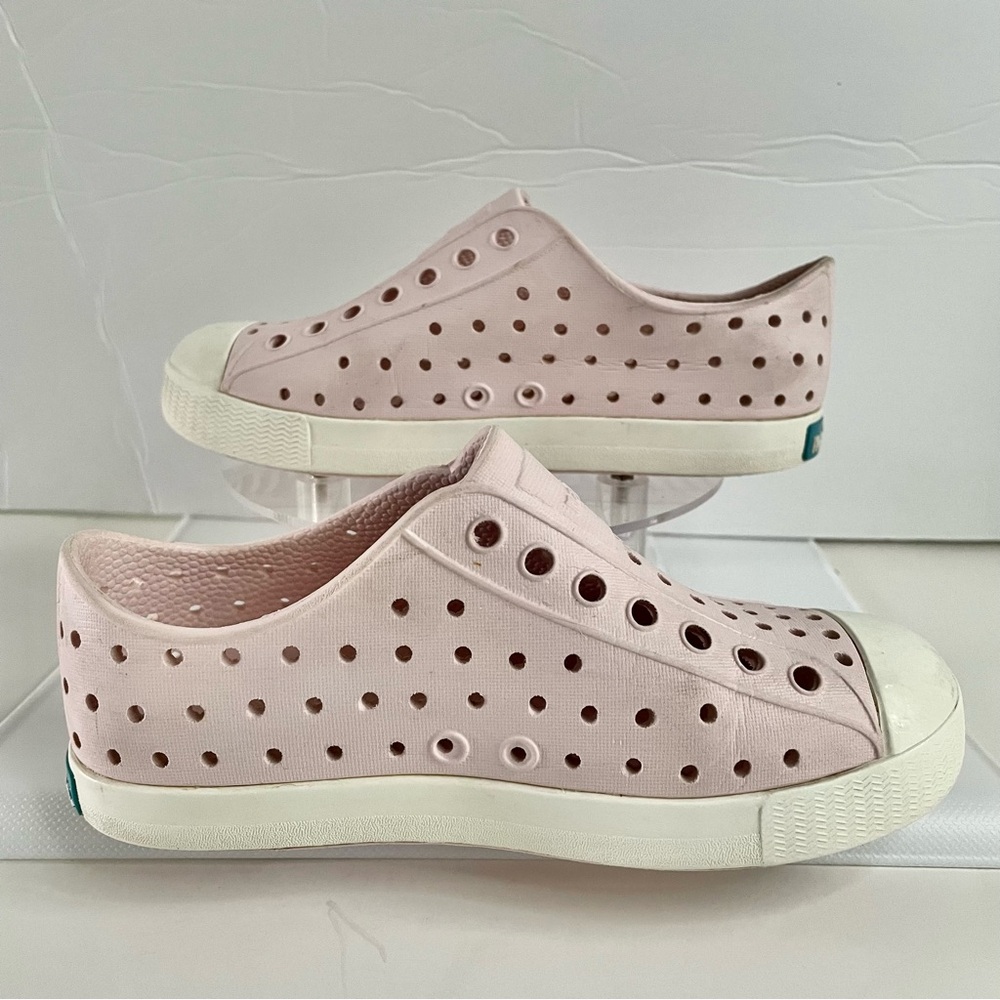 Native Shoes Kids Pink Perforated Sneakers
